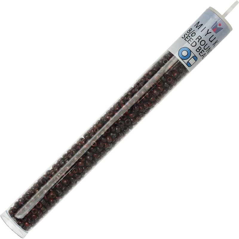 Miyuki Picasso Red Garnet Matte 22 Grams Miyuki 8/0 Seed Bead 22 Gram - Image 3